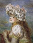 Young Girl in a Lace Hat renoir